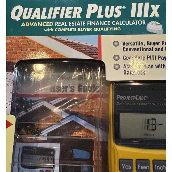 Qualifier Plus IIIx Real Estate Finance Calculator NIB Missing 1 Free Proj Call - Picture 5 of 5